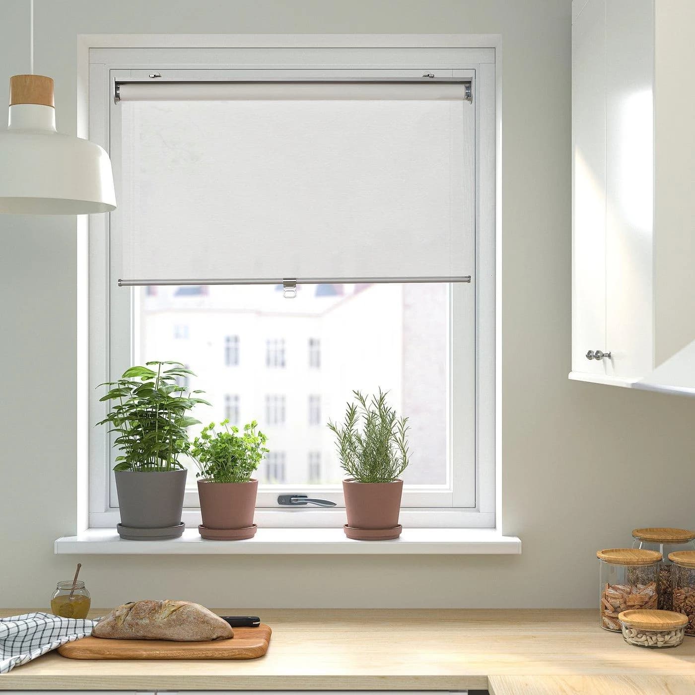 IKEA KLAMBY Beschlag für Rollo/Jalousie Weiß
