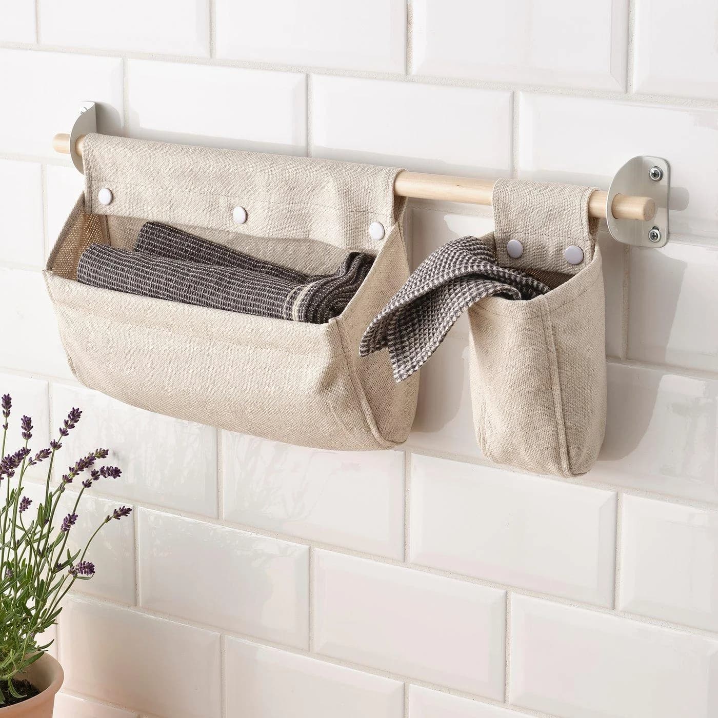 IKEA NEREBY Behälter Naturfarben Hanf-Baumwolle