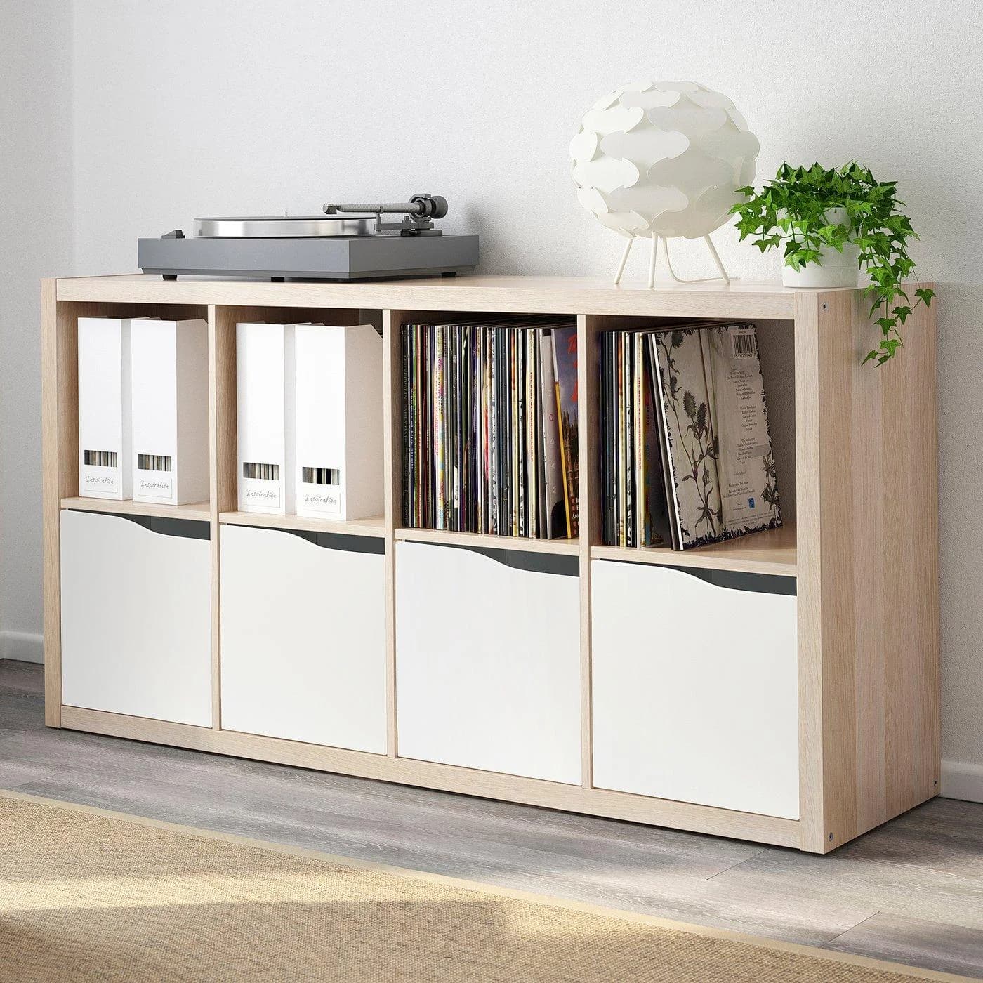 IKEA KALLAX Einsatz mit Tür Weiß