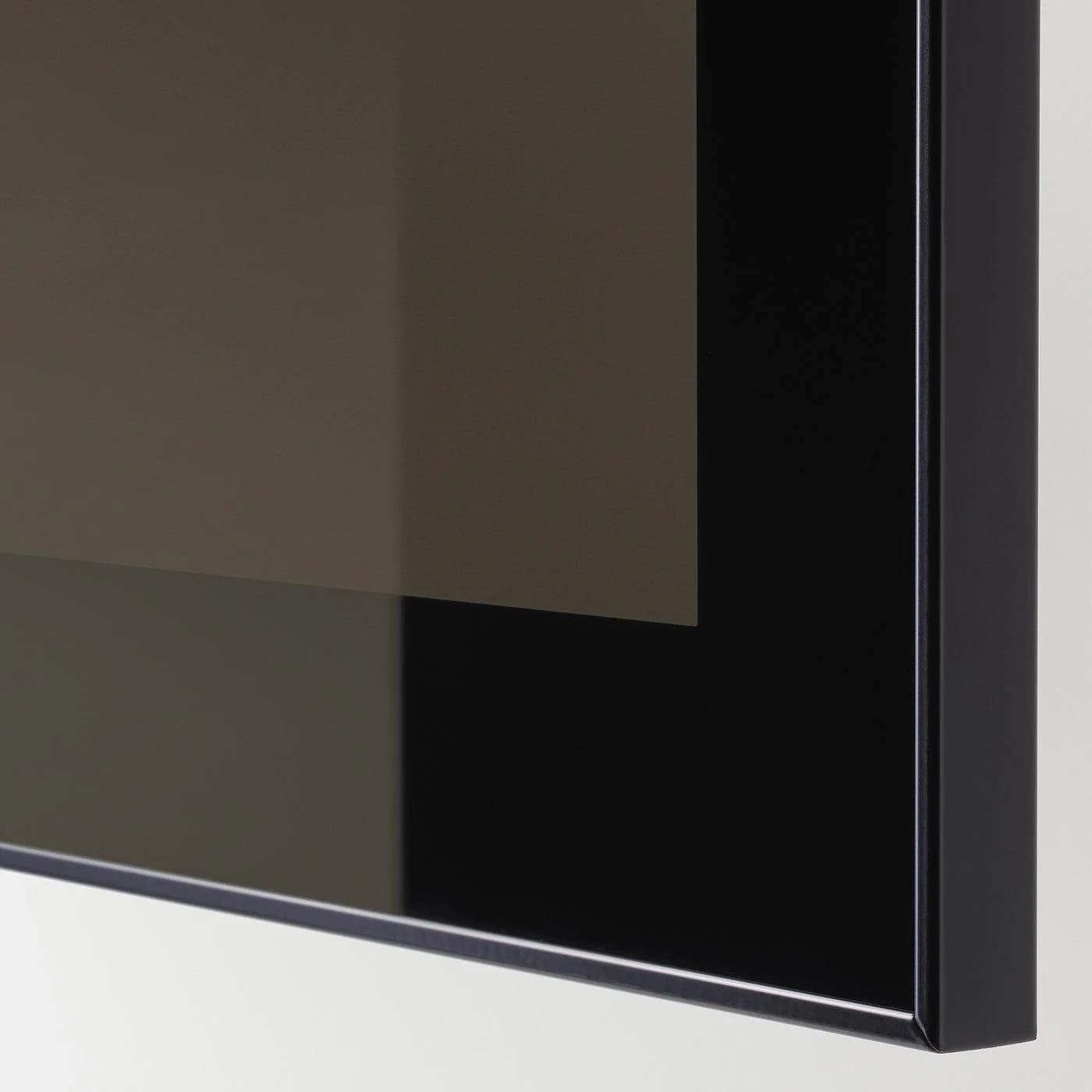 IKEA BESTÅ Schrankkombination für Wandmontage Dunkelbraun