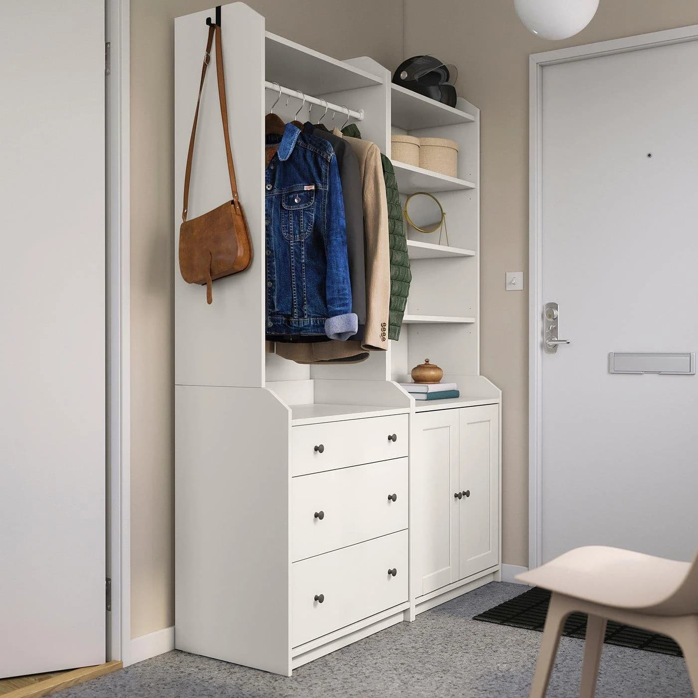 IKEA HAUGA Aufbewahrungskombi Weiß