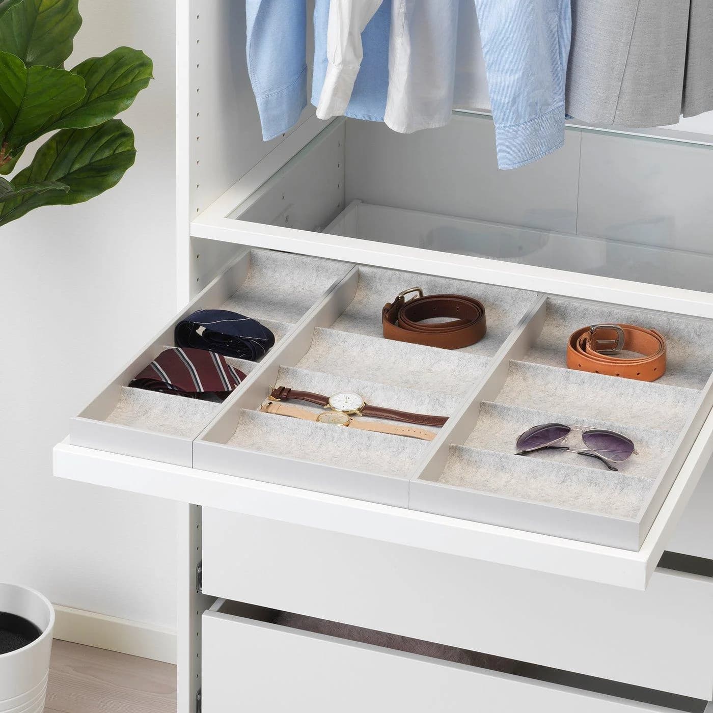 IKEA KOMPLEMENT Einsatz für Ausziehboden Hellgrau