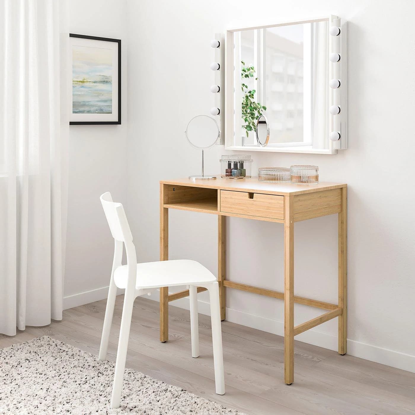 IKEA NORDKISA Frisiertisch Bambus