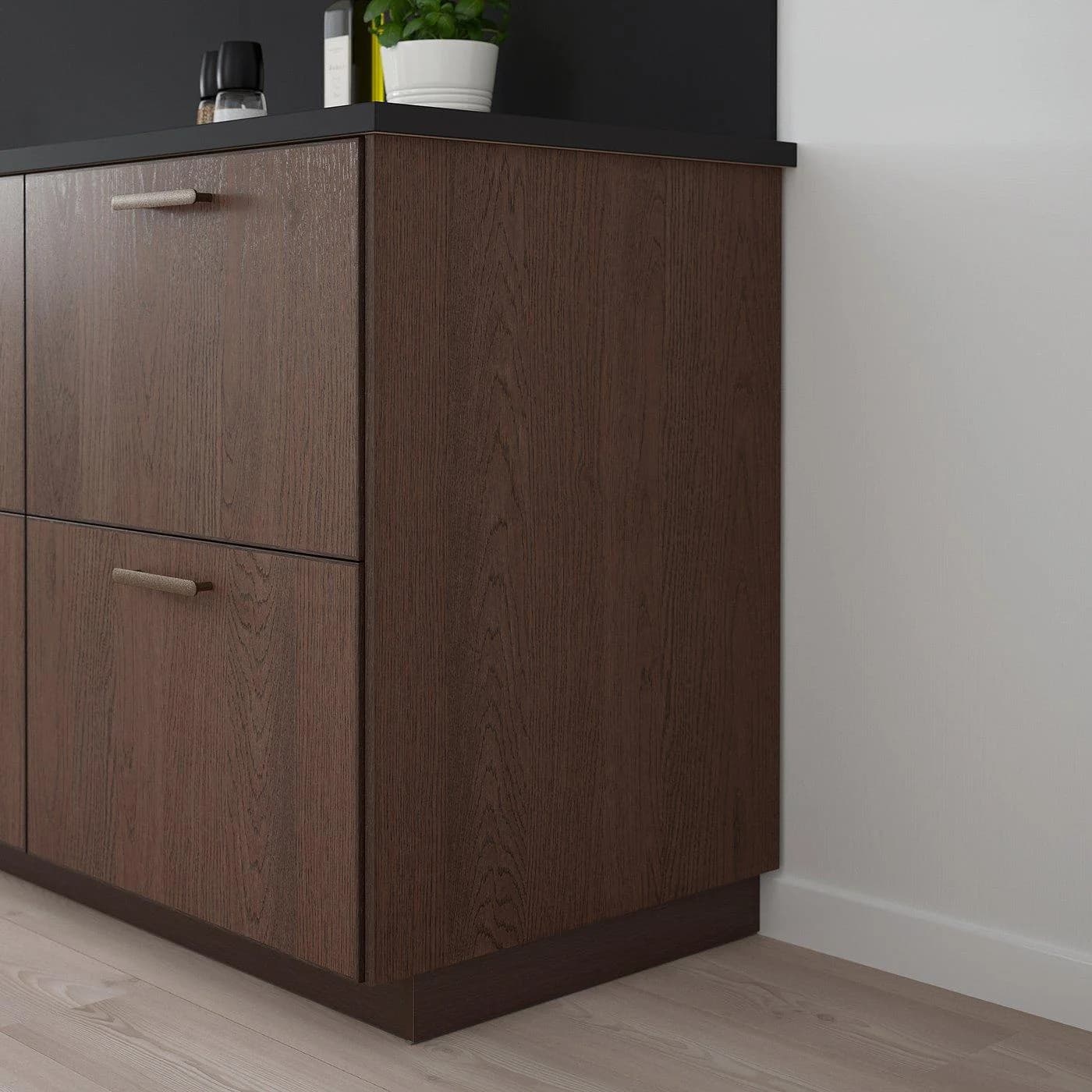 IKEA SINARP Deckseite Fronte Braun Massivholz Kanten