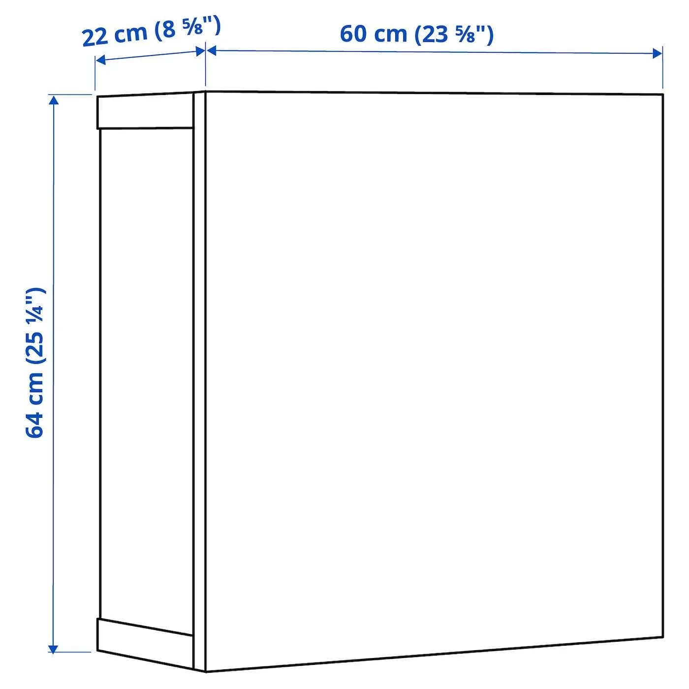 IKEA BESTÅ Schrankkombination für Wandmontage Schwarzbraun