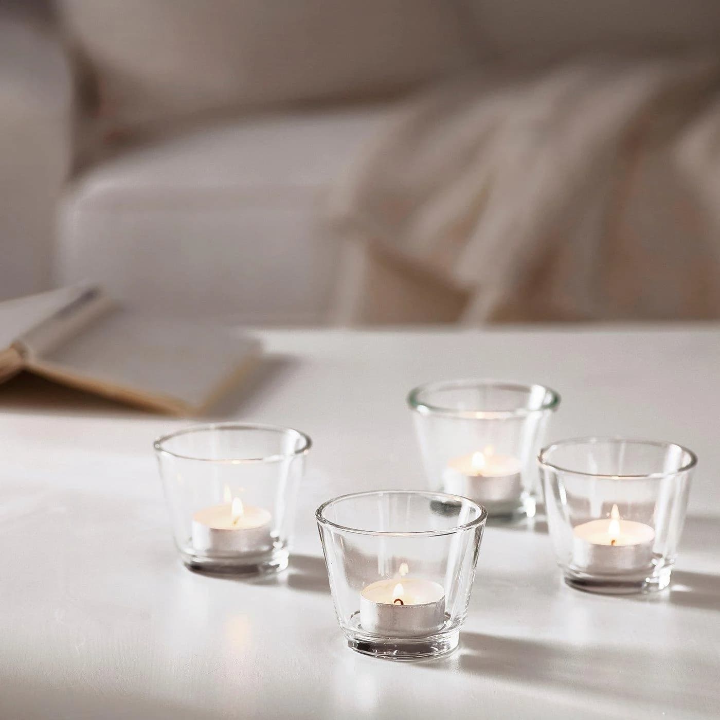 IKEA GALEJ Teelichthalter Transparent