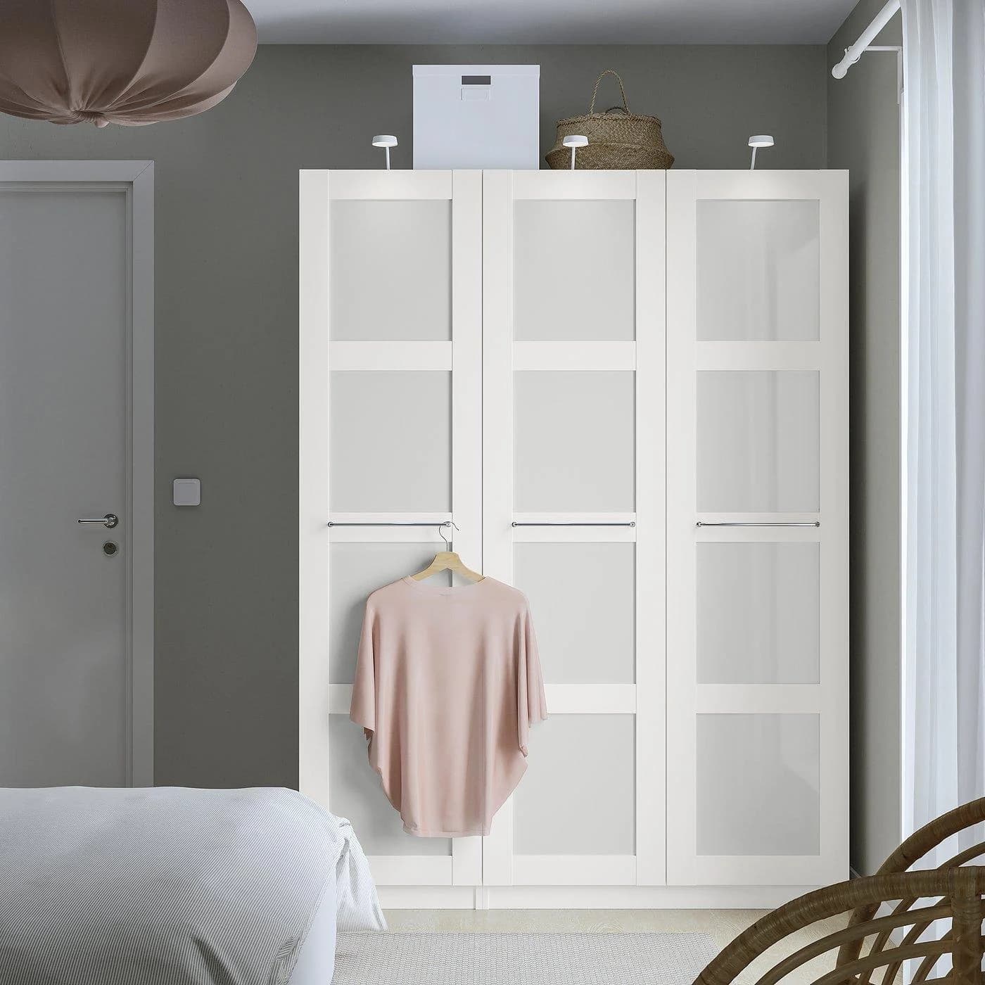 IKEA BERGSBO Tür Weiß mit Frostglas