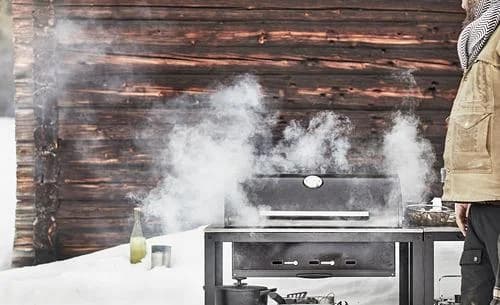 IKEA GRILLSKÄR Kohlegrill Schwarz/Grau