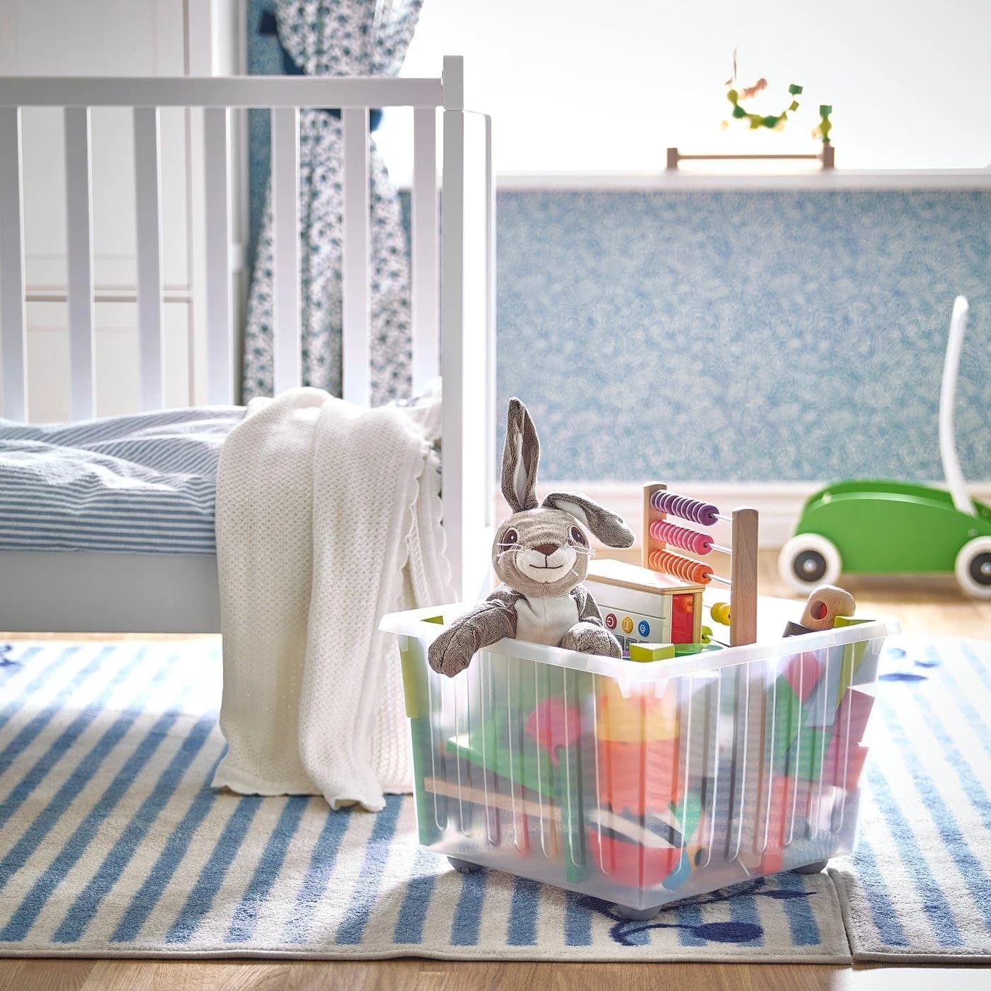 IKEA VESSLA Kasten auf Rollen Weiß