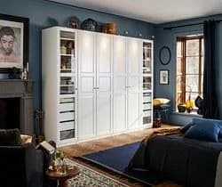 IKEA TYSSEDAL Tür mit Scharnier Weiß Klassisches Paneeldesign