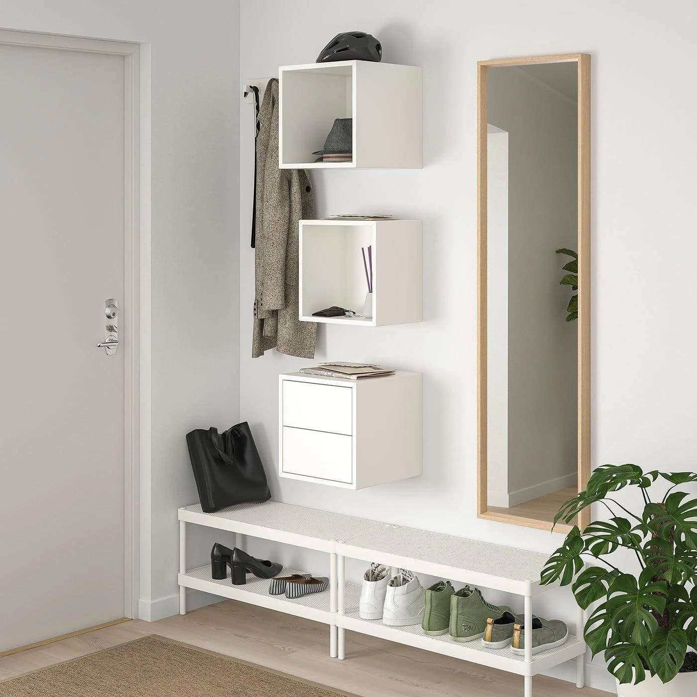 IKEA EKET Aufbewahrungskombination wandmontiert weiß