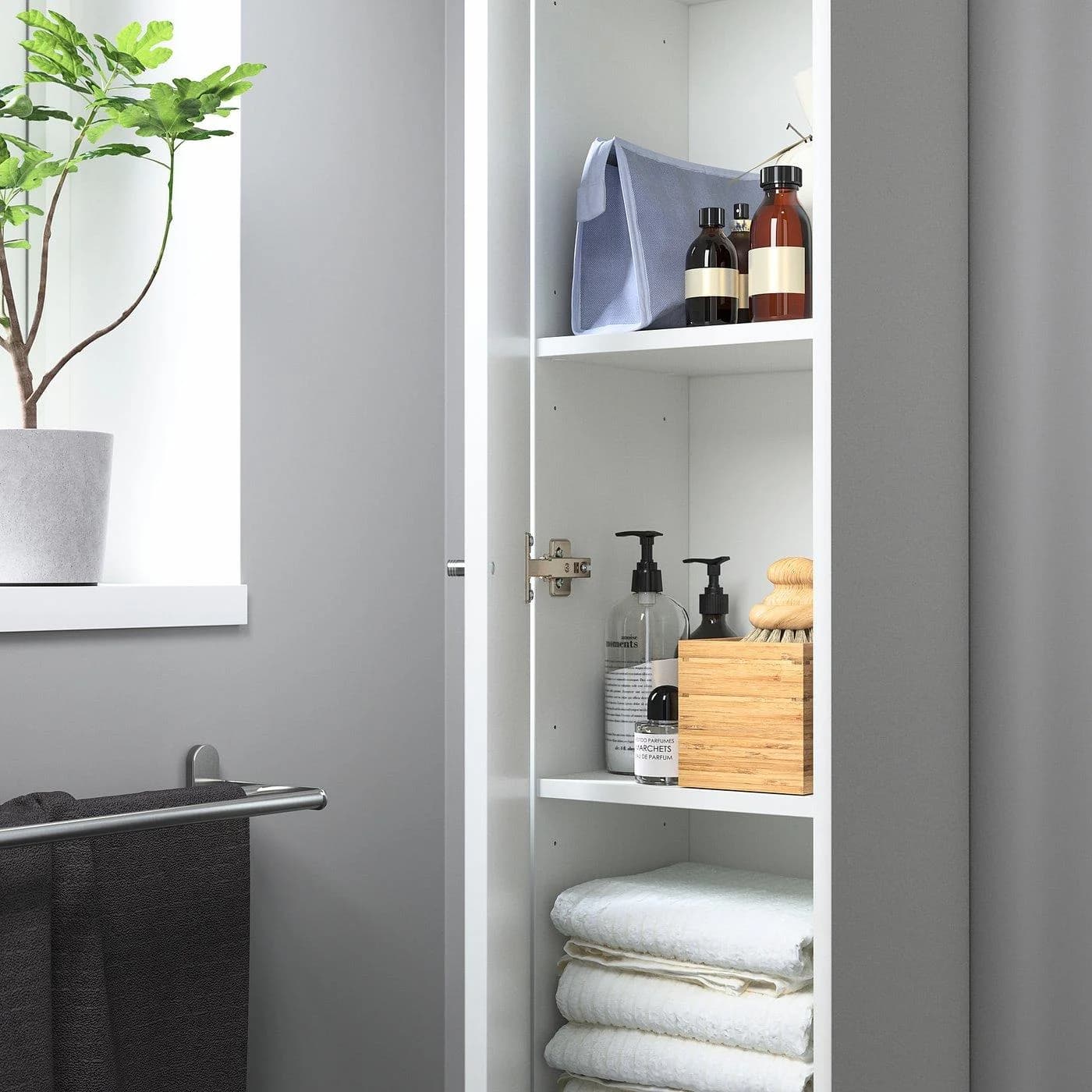 IKEA NYSJÖN Hochschrank Weiß