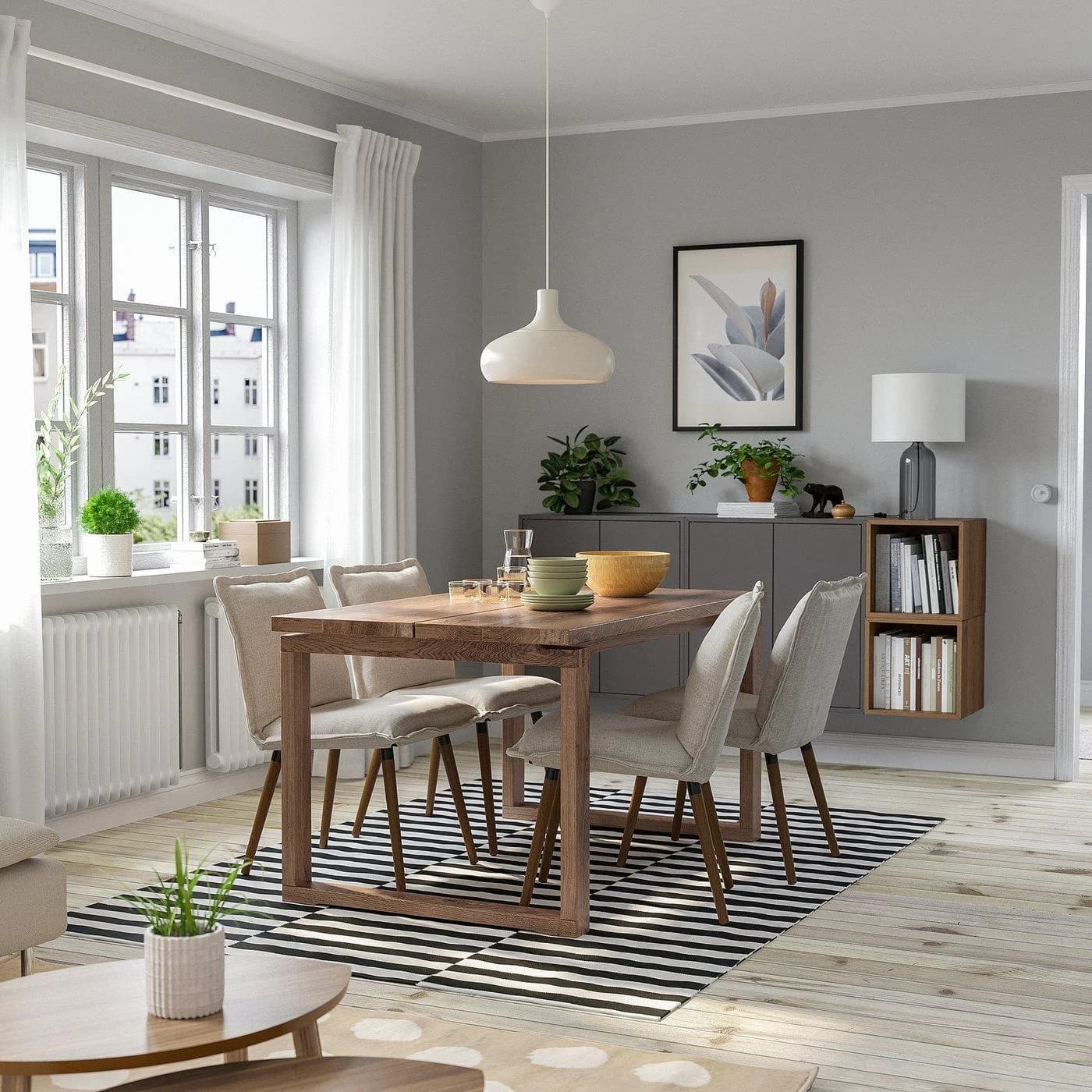 IKEA MÖRBYLÅNGA Tisch Eichenfurnier Braun