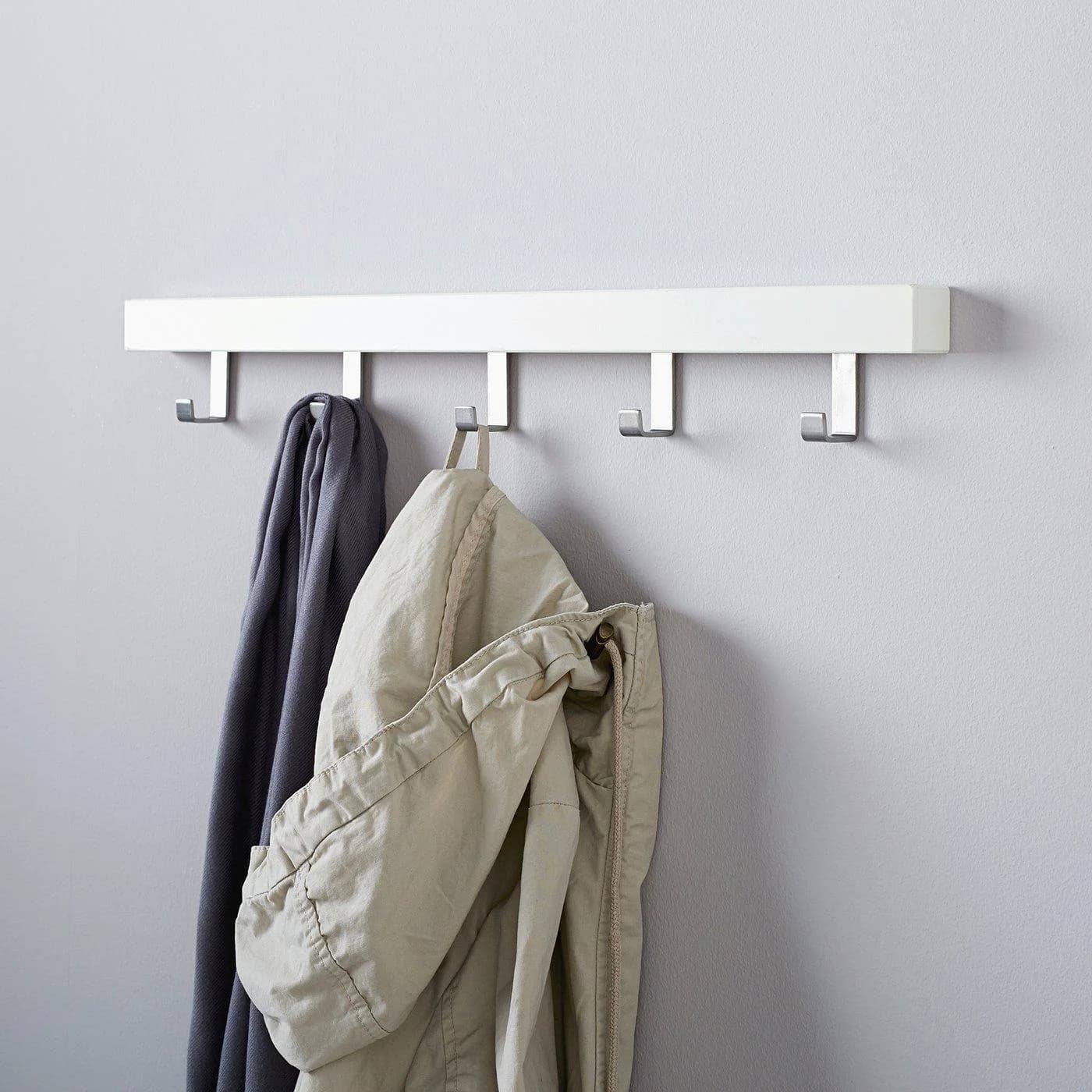 IKEA TJUSIG Tür-/Wandaufhänger Weiß Massivholz