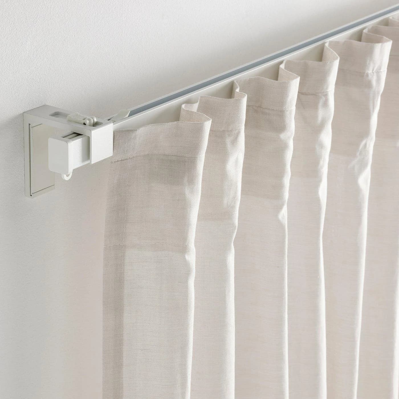 IKEA VIDGA Gardinenschienen-Set 1-läufig Weiß
