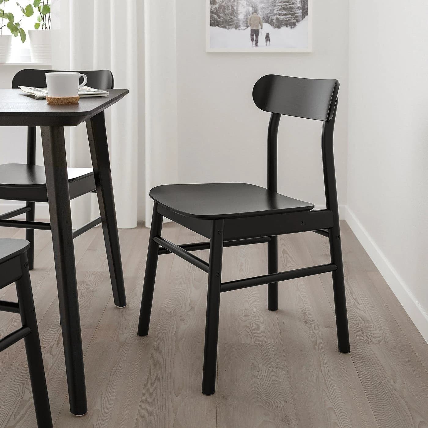 IKEA RÖNNINGE Stuhl Schwarz - Zeitloses Design
