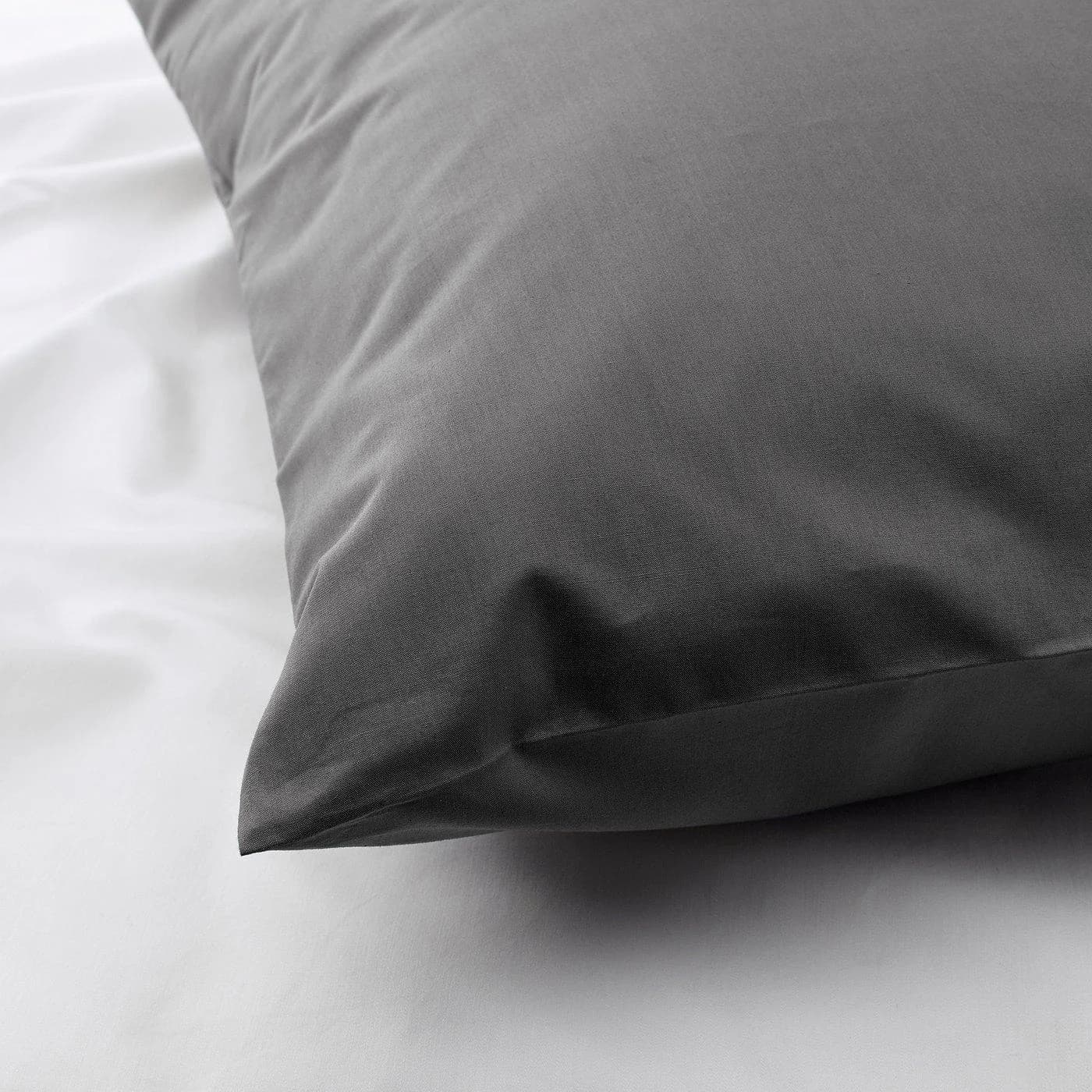 IKEA ULLVIDE Kopfkissenbezug Grau Baumwolle-Lyocell