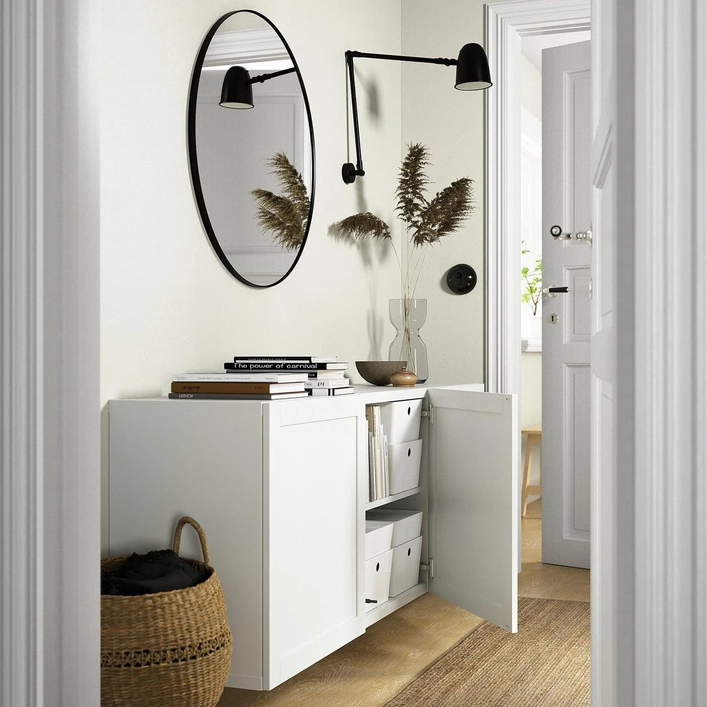 IKEA BESTÅ Schrankkombination für Wandmontage Weiß
