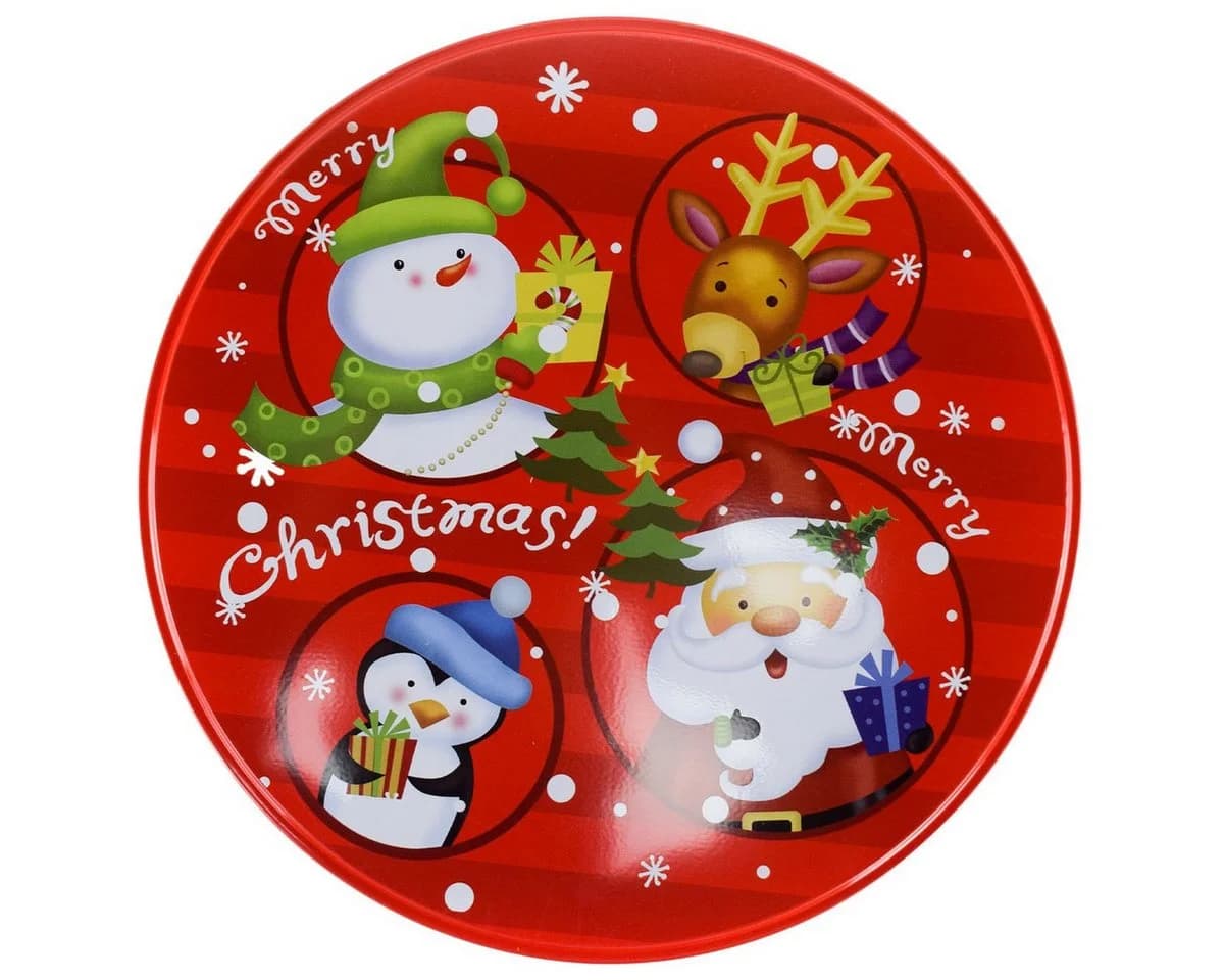 Jean Products Vorratsdose Metall 3er Set Weihnachtsmotiv Bunt