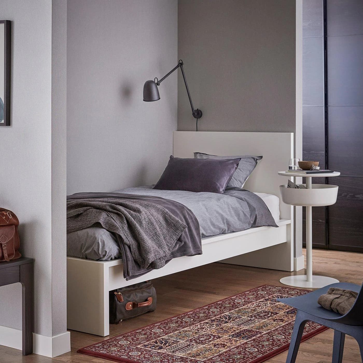 IKEA MALM Bettgestell hoch Weiß