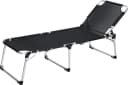 Trend Line Gartenliege Alu-Dreibeinliege De Luxe XL Schwarz Silber Bild 2