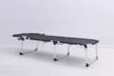 Trend Line Gartenliege Alu-Dreibeinliege De Luxe XL Schwarz Silber Bild 5