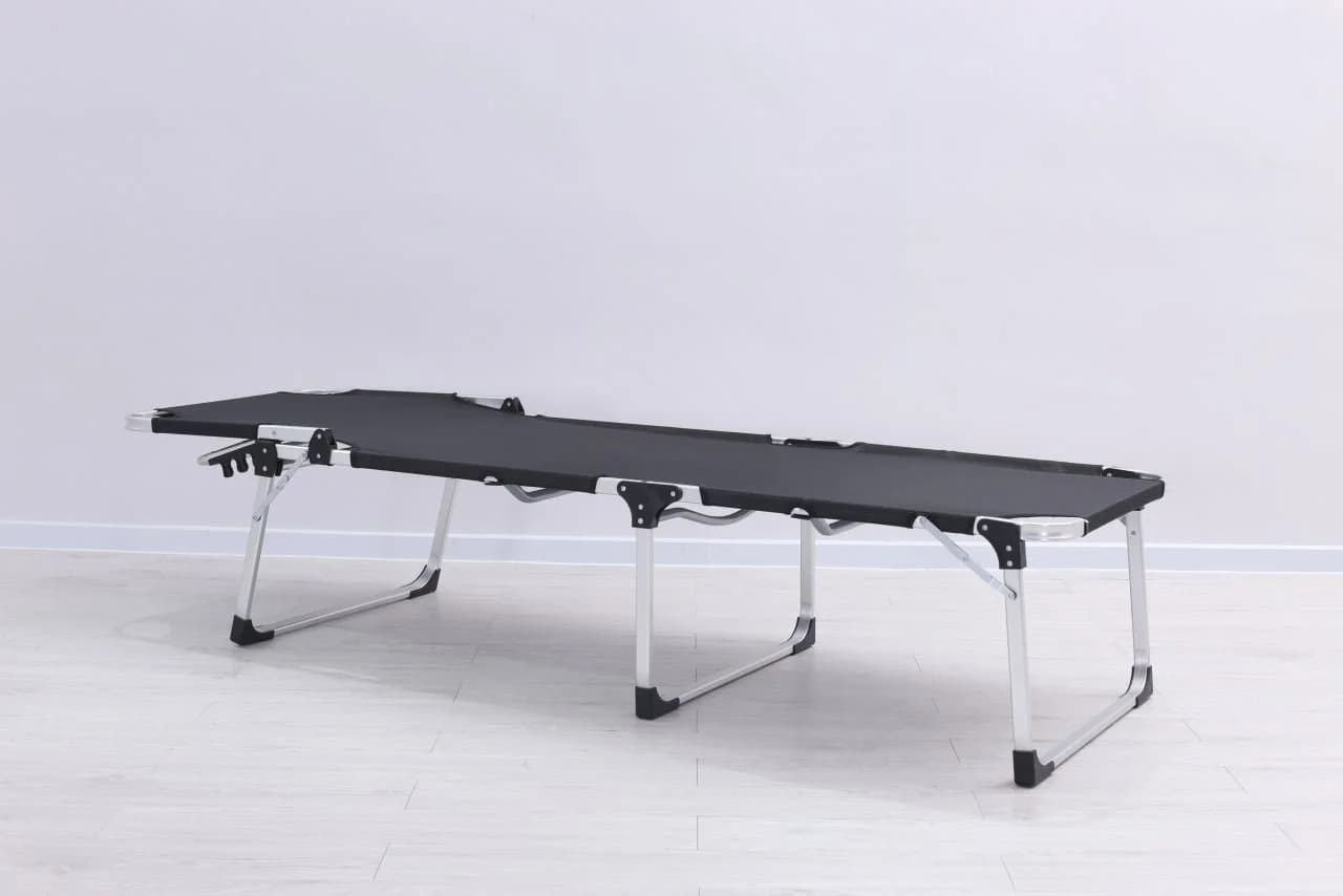 Trend Line Gartenliege Alu-Dreibeinliege De Luxe XL Schwarz Silber - Bild 5