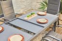 Primaster Gartentisch Fano Anthrazit Ausziehbar Aluminium Glas Bild 1