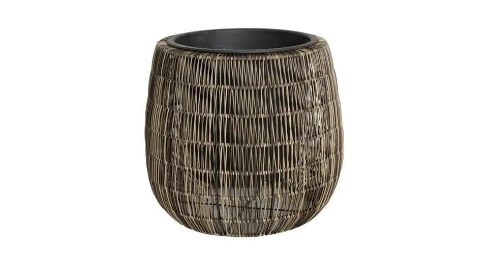 Trend Line Pflanzkübel braun Polyrattan Design