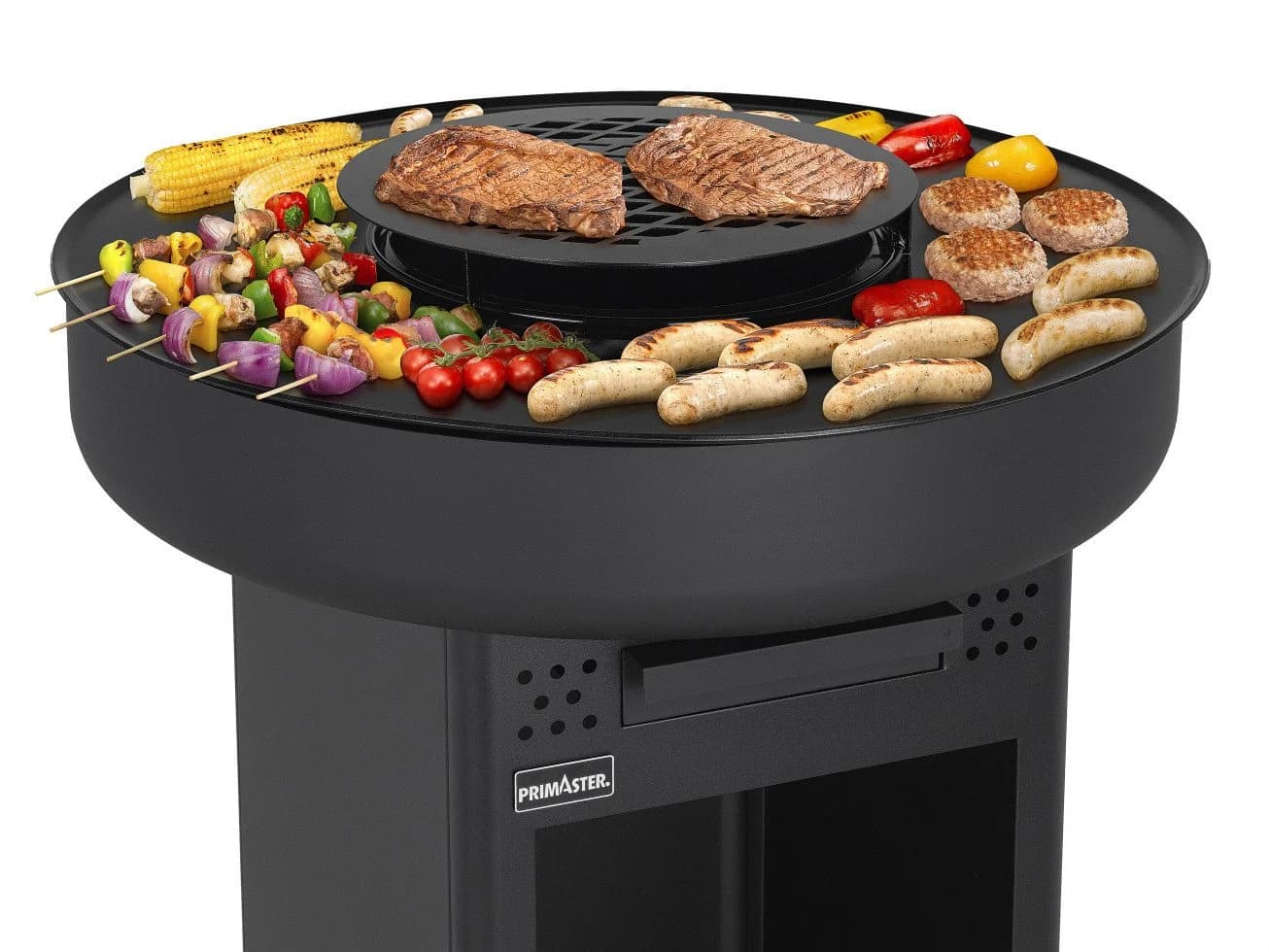 Primaster Holzkohlegrill Brooksdale Schwarz - Bild 3