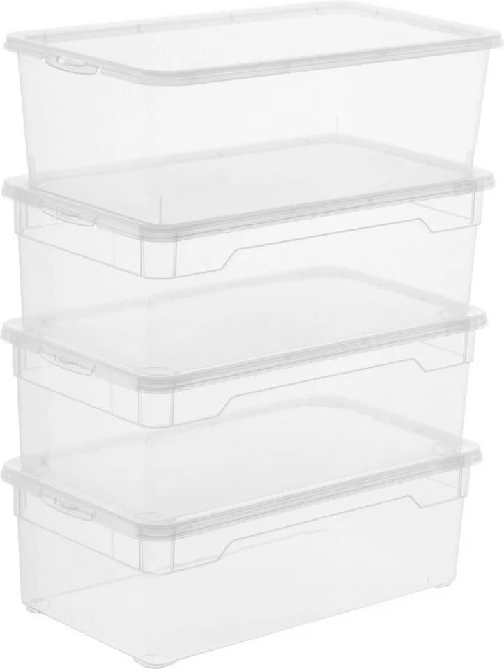 Rotho Aufbewahrungsbox CLEAR 5L transparent 4er-Set - Bild 3