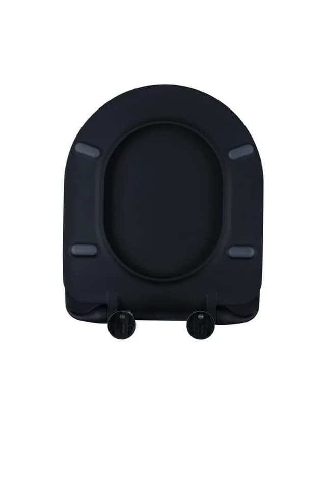 Primaster WC-Sitz mit Absenkautomatik Prag schwarz D-Form - Bild 3