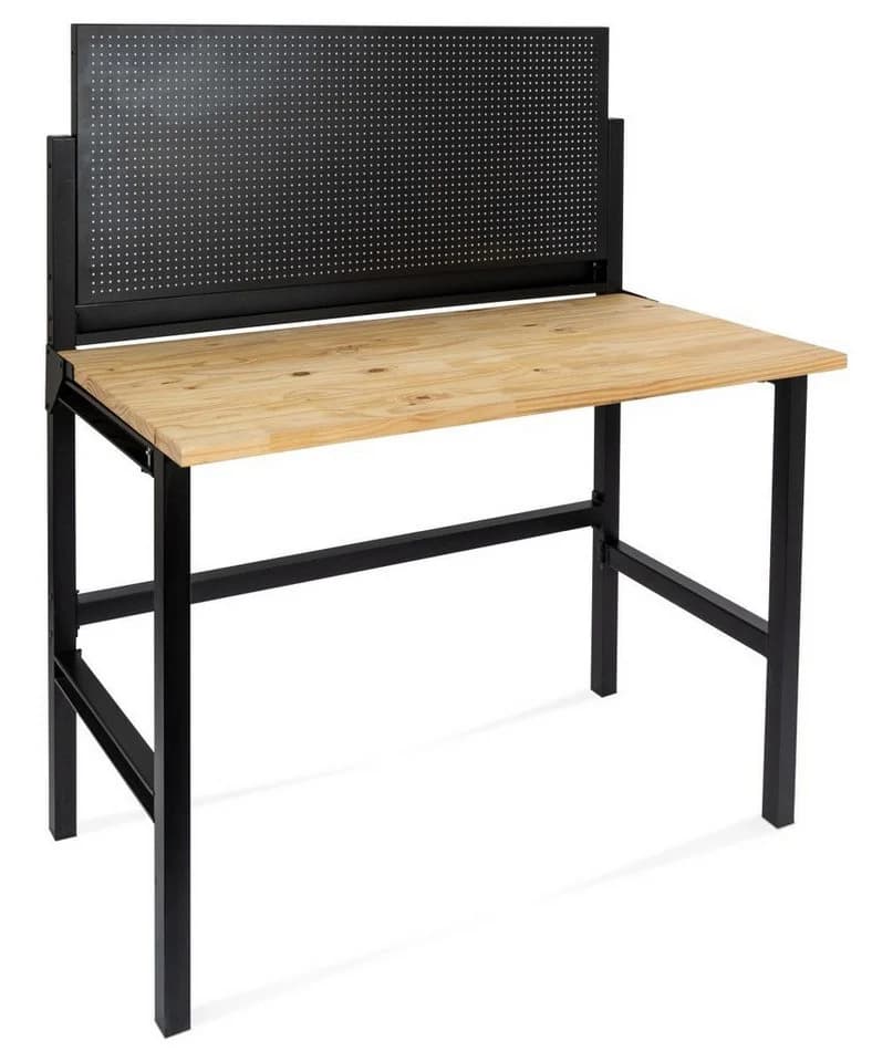 Trend Line Klappbare Werkbank mit Massivholzplatte und Lochwand - Bild 2