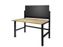 Trend Line Klappbare Werkbank mit Massivholzplatte und Lochwand Bild 3