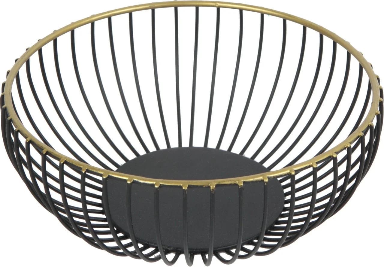 Trend Line Dekoschale Metall Schwarz-Gold
