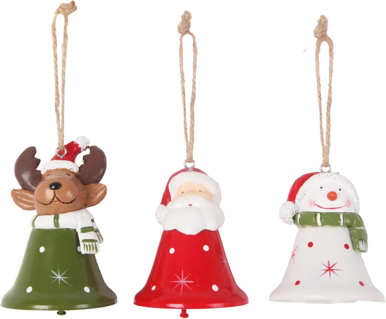 Trend Line Dekohänger Glöckchen Weihnachten Polyresin Ø 7 x 8 cm