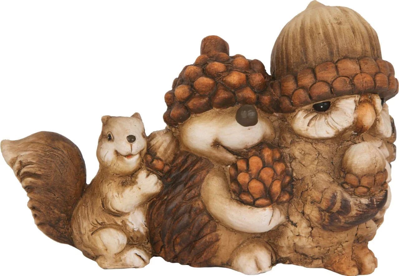 Trend Line Dekofigur Tiere Herbst Terracotta Braun