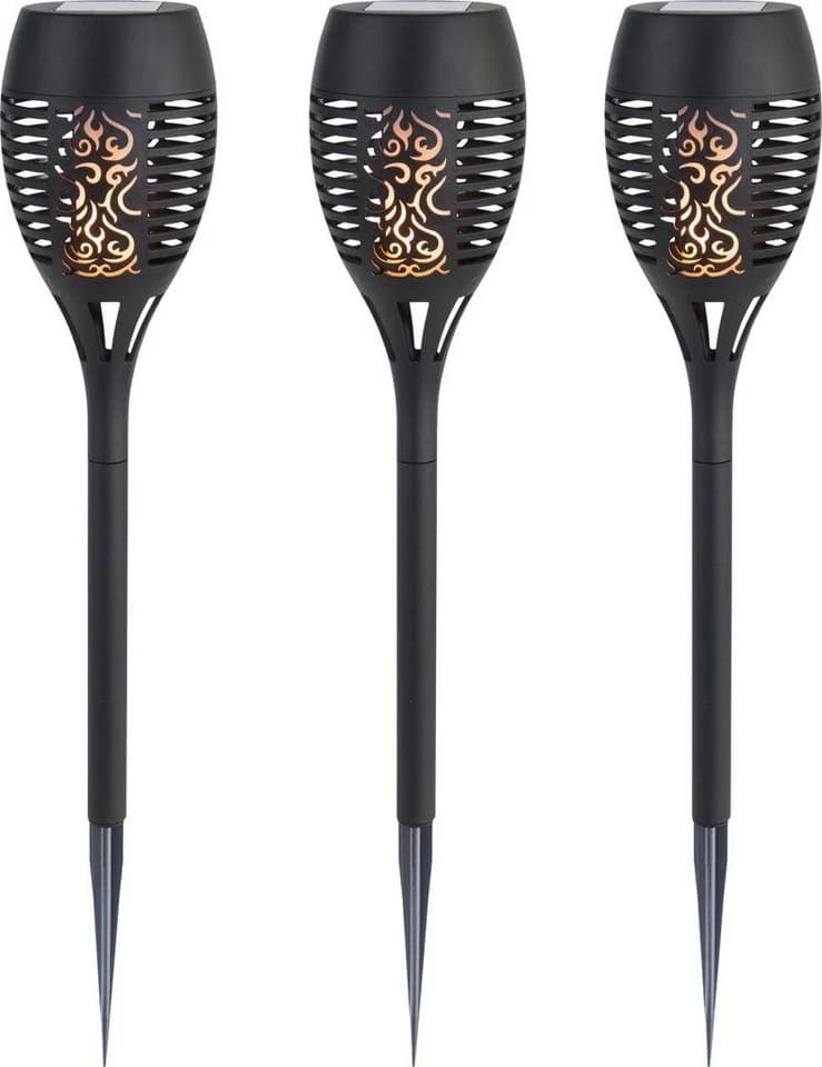 Trend Line LED Gartenfackel 3er-Set 40 cm mit Flackereffekt - Bild 2
