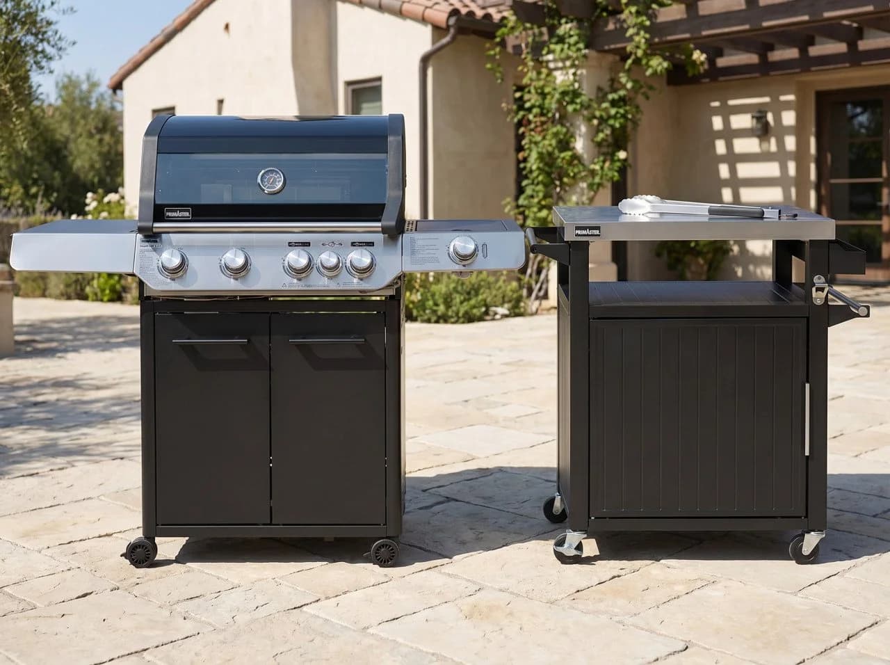 Primaster Grillwagen Napa L Universal 1-türig Schwarz