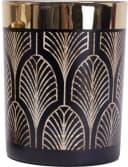 Trend Line Windlicht Glas Ø 10 cm Schwarz Gold Bild 2
