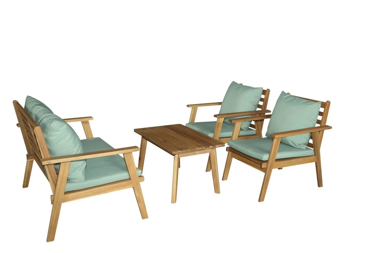 Primaster Loungeset Lovina 4-teilig Witterungsbeständig Akazienholz - Bild 3