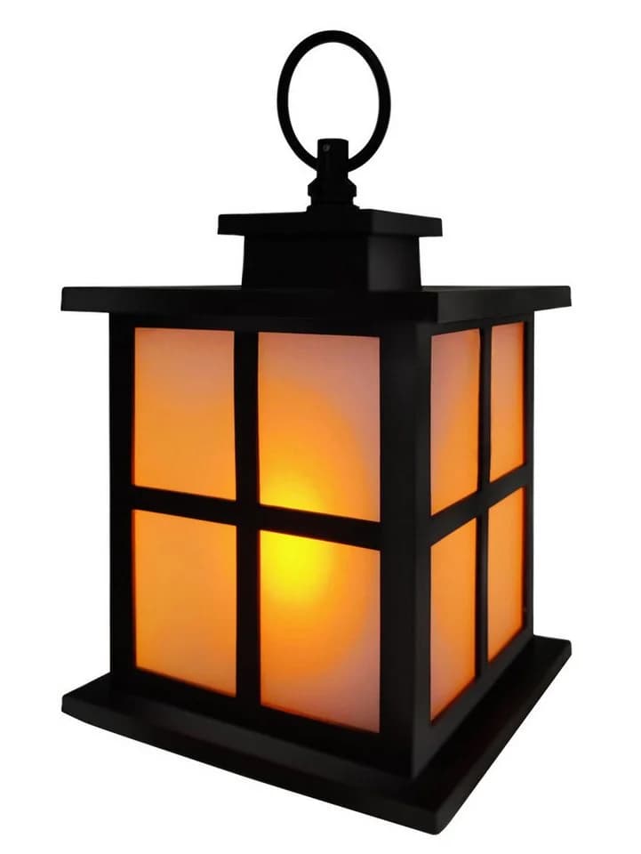 Trend Line LED Laterne Schwarz Batteriebetrieben - Bild 2