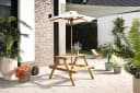 Primaster Kindersitzgruppe Mia mit Sonnenschirm Holz Gartenbank Bild 2