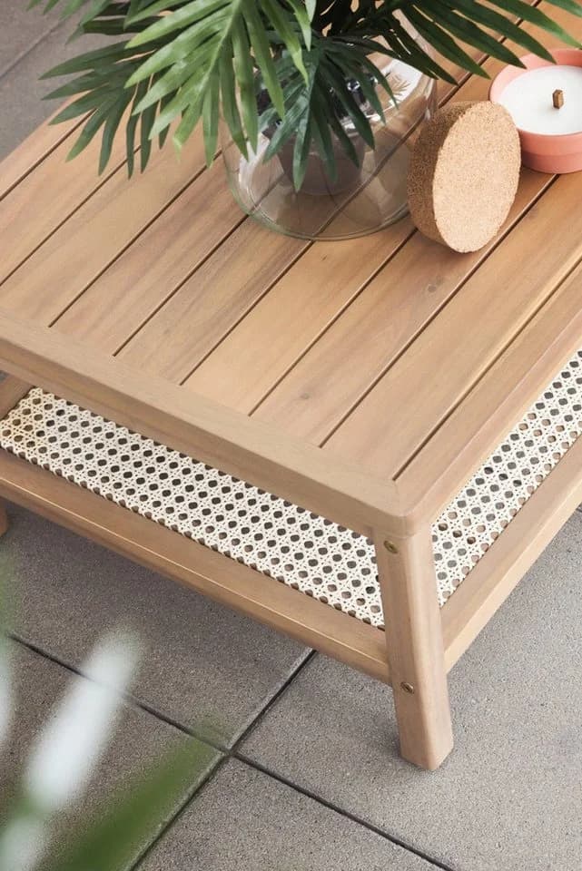 Primaster Gartenlounge-Set Aruba 4-tlg. Akazie/Wiener Geflecht Beige - Bild 5