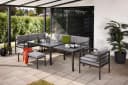 Primaster Gartenlounge-Set Levanto 10 Personen Grau Aluminium Ausziehbar Bild 2