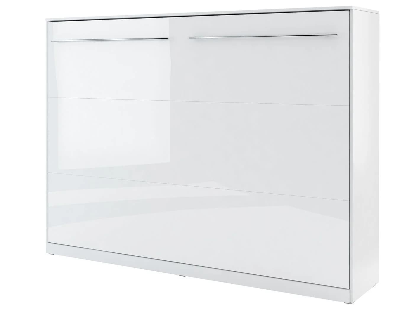 Compleo Schrankbett Horizontal Wandklappbett Lenart CONCEPT PRO Weiß Matt