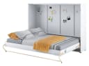 Compleo Schrankbett Horizontal Wandklappbett Lenart CONCEPT PRO Weiß Matt Bild 2