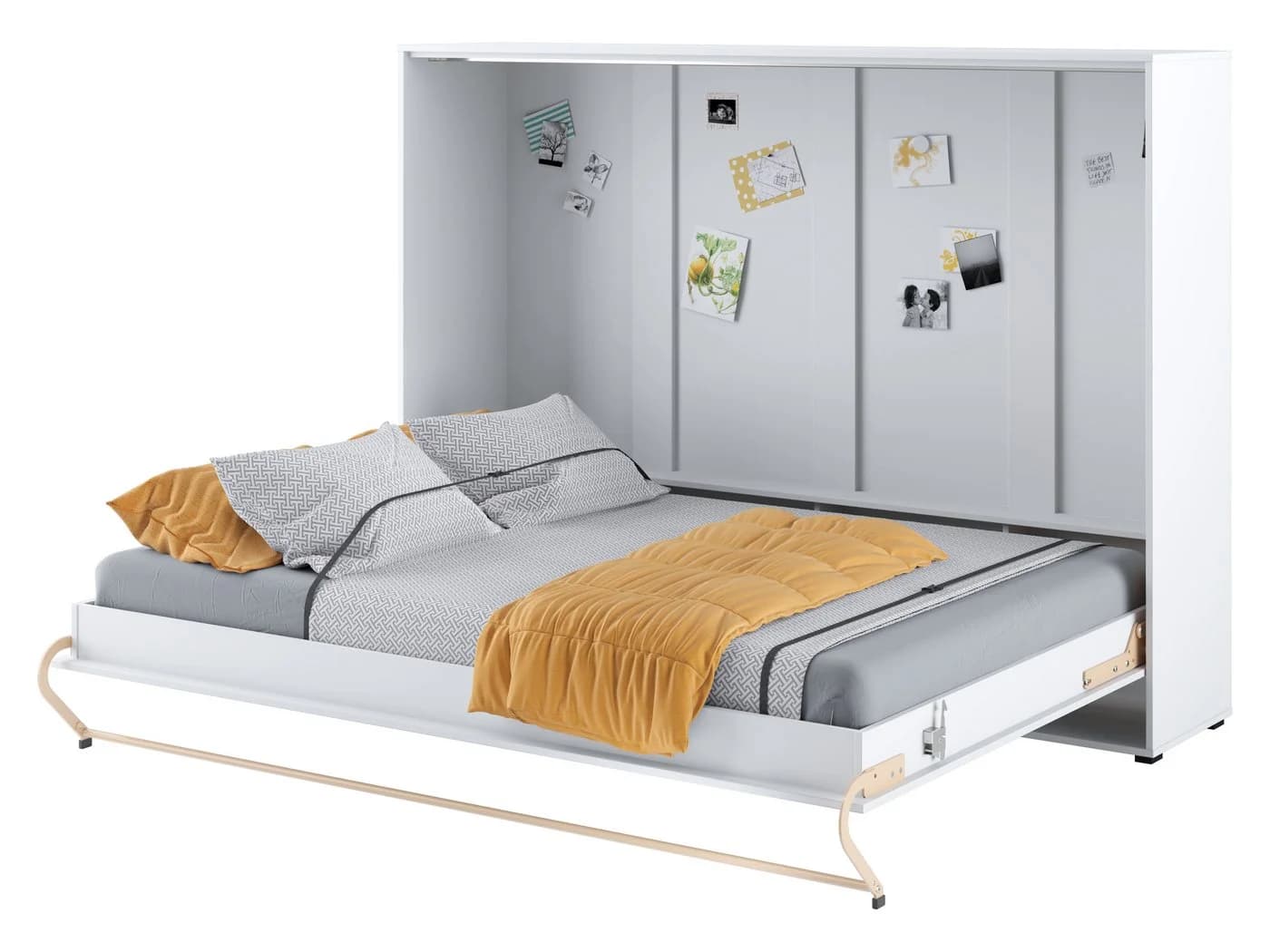 Compleo Schrankbett Horizontal Wandklappbett Lenart CONCEPT PRO Weiß Matt - Bild 2