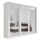 Compleo Kleiderschrank ARTI 02 3-türig Schwebetürenschrank mit Spiegel Weiß Bild 2