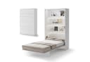 Compleo Schrankbett Vertical Wandklappbett Lenart Bed Concept Weiß Matt Bild 2